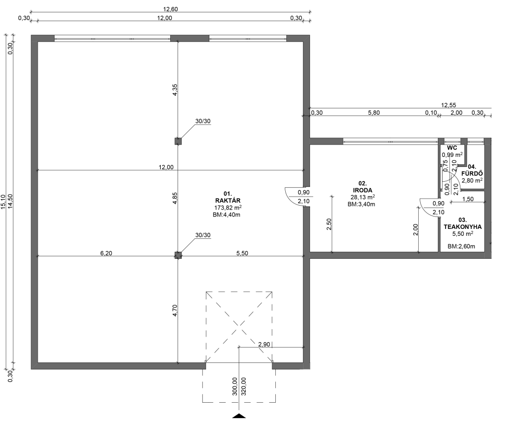 C épületegyüttes 1